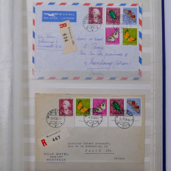 Collection spécialisée timbres de Suisse Pro Juventute 1913-1960 sur enveloppe.