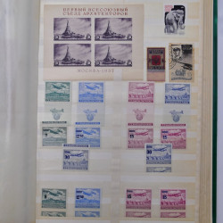 Lot de timbres d'Europe neufs et oblitérés en album.