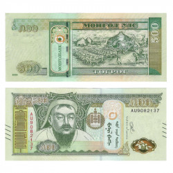 Mongolie billet de banque 500 Tögrög neuf - Gengis Khan.