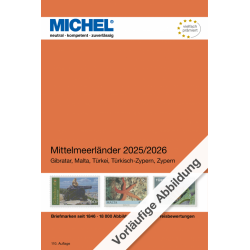 Catalogue de cotation Michel timbres de pays méditerranéennes 2025-2026.