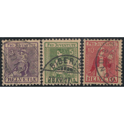 Suisse timbres pour la jeunesse N°154-156 série oblitéré.
