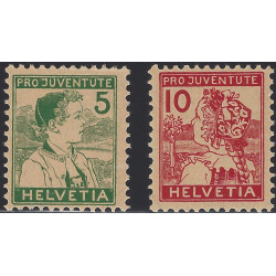Suisse timbre pour la jeunesse N°149-150 série neuf.