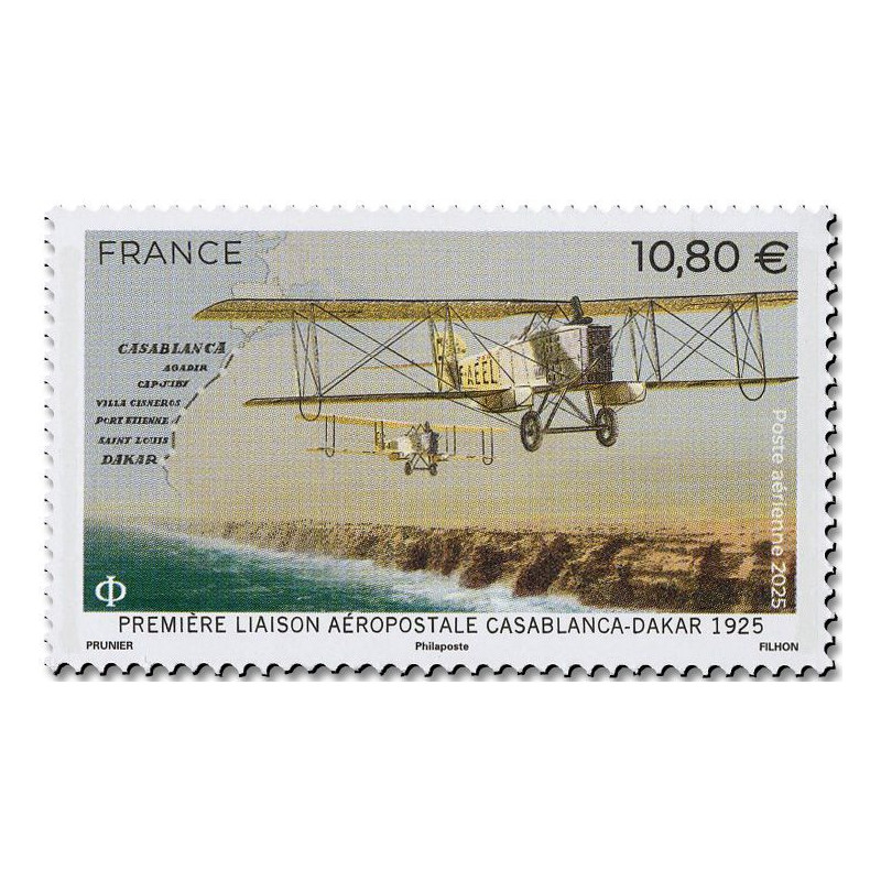 Timbre poste aérienne N°99 Casablanca Dakar neuf**.