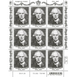 Timbre Pasquale Paoli en feuillet de France N°F177 neuf**.