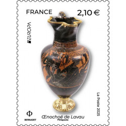 Timbre Œnochoé de Lavau en feuillet de France N°F181 neuf**.