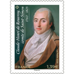 Timbre Claude Henry de Rouvroy en feuillet de France N°F182 neuf**.