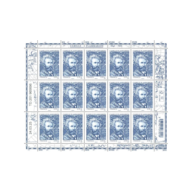 Timbre Camille Flammarion en feuillet de France N°F187 neuf**.