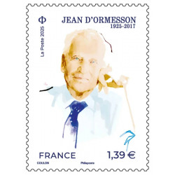Timbre Jean d'Ormesson en feuillet de France N°F189 neuf**.
