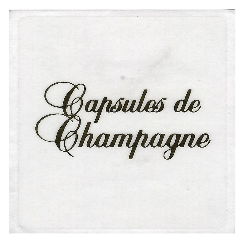 Signette Capsules de Champagne version doré.