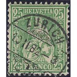 Suisse Helvetia assise timbre N°54 oblitéré.