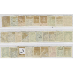 Suisse Helvetia timbres N°113-136 séries neufs* et oblitérés.