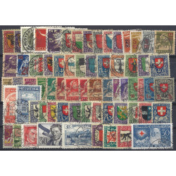 Suisse lot de 67 timbres oblitérés entre N°168-234.