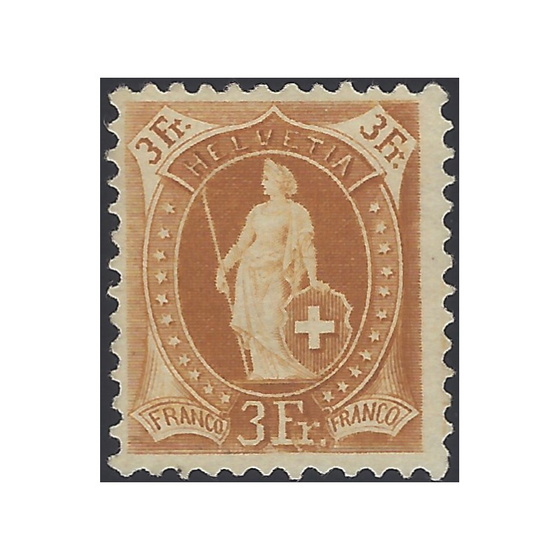 Suisse Helvetia débout timbre N°80 neuf (*).