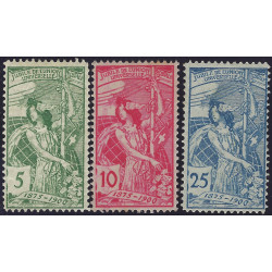 Suisse UPU timbres N°86-88 série neuf*.