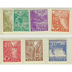 Suisse Paysages timbres N°271-277 série neuf**.