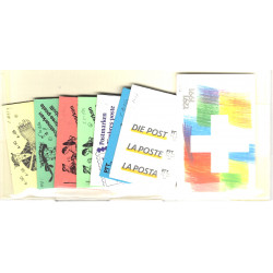Suisse lot de 8 carnets de timbres oblitérés premier jour.