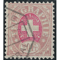 Suisse timbre télégraphe N°8A oblitéré.