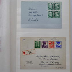 Collection spécialisée histoire postale de timbres de Suisse 1895-1990.