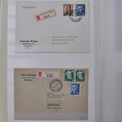 Collection spécialisée histoire postale de timbres de Suisse 1895-1990.