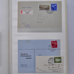 Collection spécialisée histoire postale de timbres de Suisse 1895-1990.