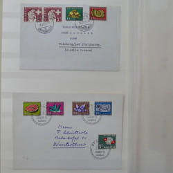 Collection spécialisée histoire postale de timbres de Suisse 1895-1990.