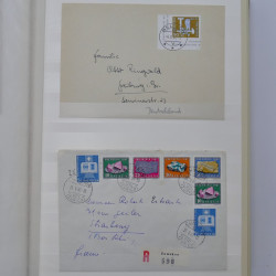 Collection spécialisée histoire postale de timbres de Suisse 1895-1990.