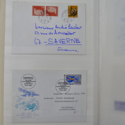 Collection spécialisée histoire postale de timbres de Suisse 1895-1990.