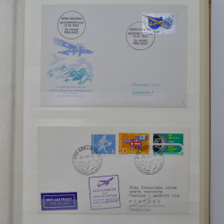 Collection spécialisée histoire postale de timbres de Suisse 1895-1990.