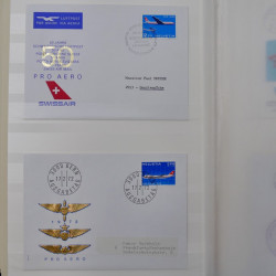Collection spécialisée histoire postale de timbres de Suisse 1895-1990.