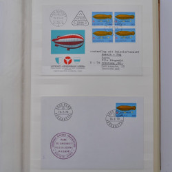Collection spécialisée histoire postale de timbres de Suisse 1895-1990.