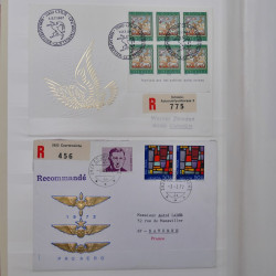 Collection spécialisée histoire postale de timbres de Suisse 1895-1990.