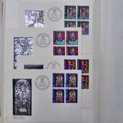 Collection spécialisée histoire postale de timbres de Suisse 1895-1990.