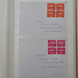 Collection spécialisée histoire postale de timbres de Suisse 1895-1990.