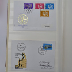 Collection spécialisée histoire postale de timbres de Suisse 1895-1990.