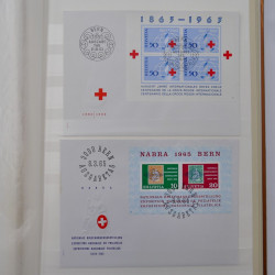 Collection spécialisée histoire postale de timbres de Suisse 1895-1990.