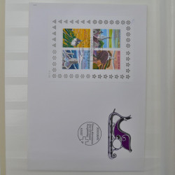 Collection spécialisée histoire postale de timbres de Suisse 1895-1990.