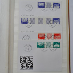 Collection spécialisée histoire postale de timbres de Suisse 1895-1990.