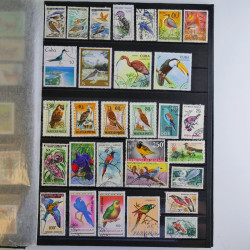Vrac philatélique de timbres du monde en un carton.