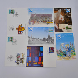 Vrac philatélique de timbres du monde en un carton.