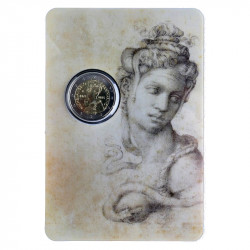 2 euros commémorative Saint Marin 2025 - Michel-Ange en coffret BU.