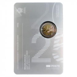 2 euros commémorative Saint Marin 2025 - Michel-Ange en coffret BU.