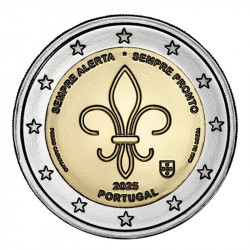 2 euros commémorative Portugal 2025 -  Scoutisme International.