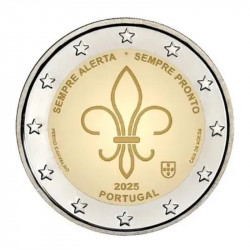 2 euros commémorative Portugal 2025 -  Scoutisme International.
