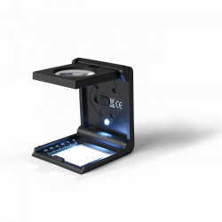 Compte-fils lumineuse LED, grossissement 5x.