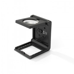 Compte-fils lumineuse LED, grossissement 5x.