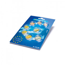 Assortiment de 8 capsules rondes pour une série d'euro.