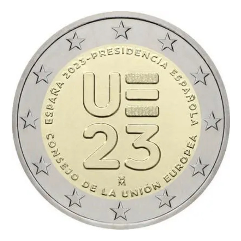 2 euros commémoratif Espagne 2023 -  Présidence de l'UE.