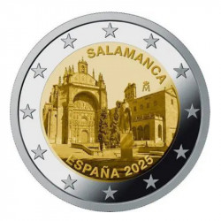 2 euros commémoratif Espagne 2025 - Vieille ville de Salamanca.