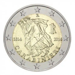2 euros commémorative Italie 2014 - Carabinieri.