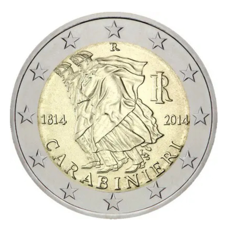 2 euros commémorative Italie 2014 - Carabinieri.